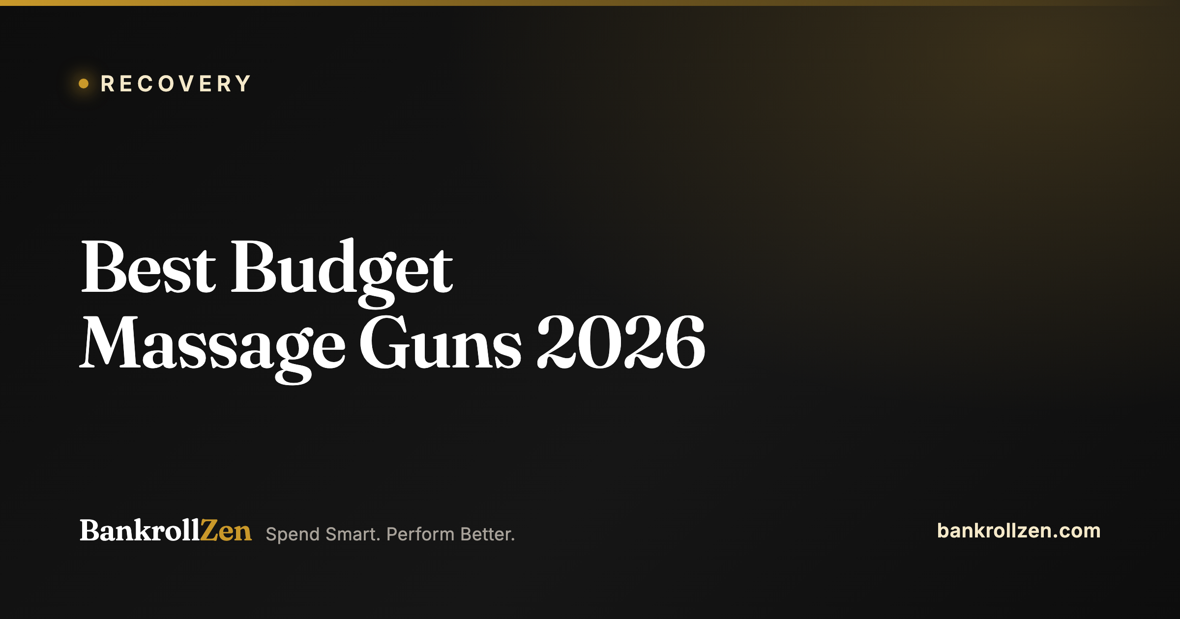 Best Budget Massage Guns 2026: Top Picks Under $100