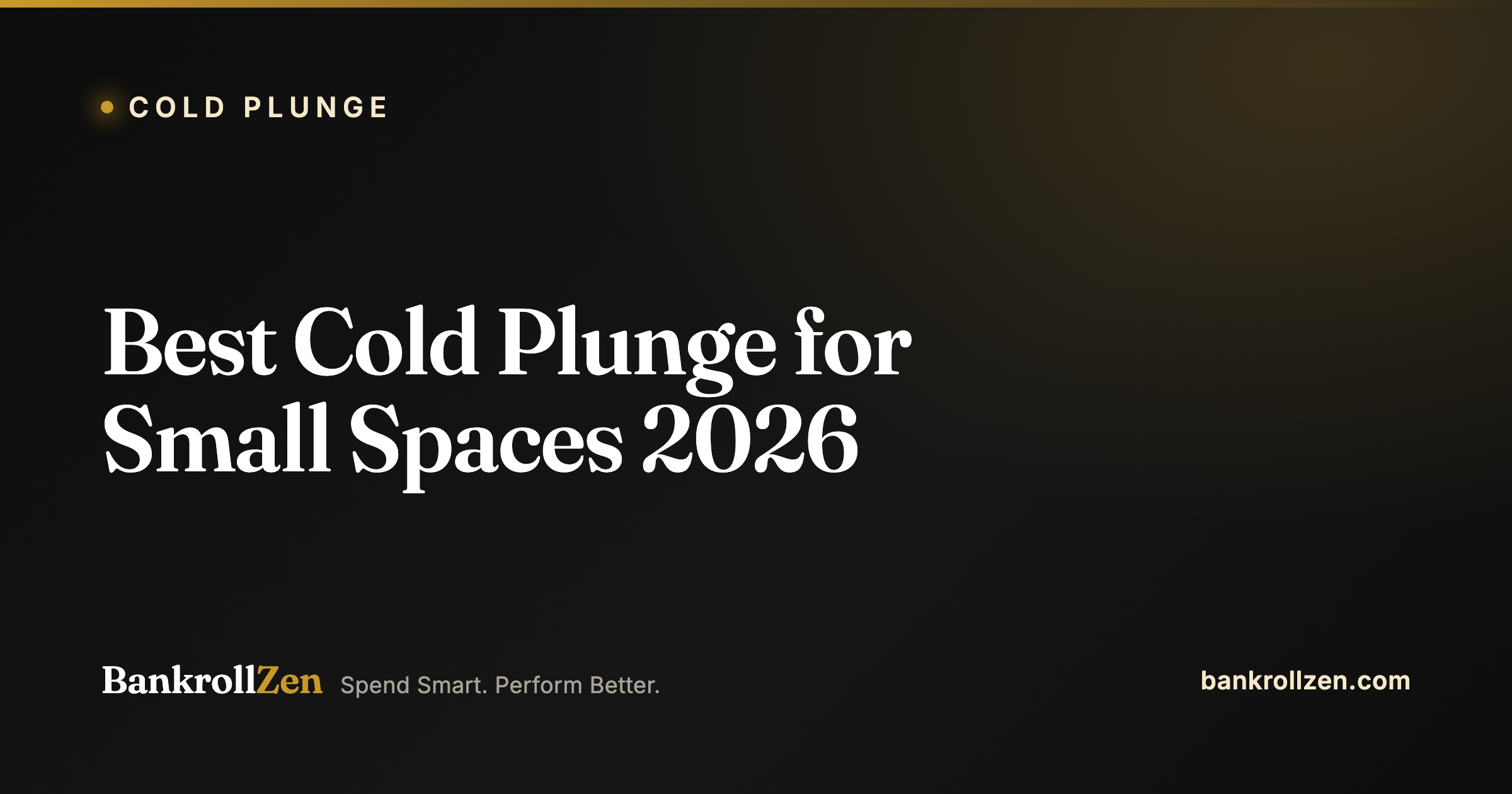 Best Cold Plunge for Small Spaces 2026: Compact Tubs Ranked