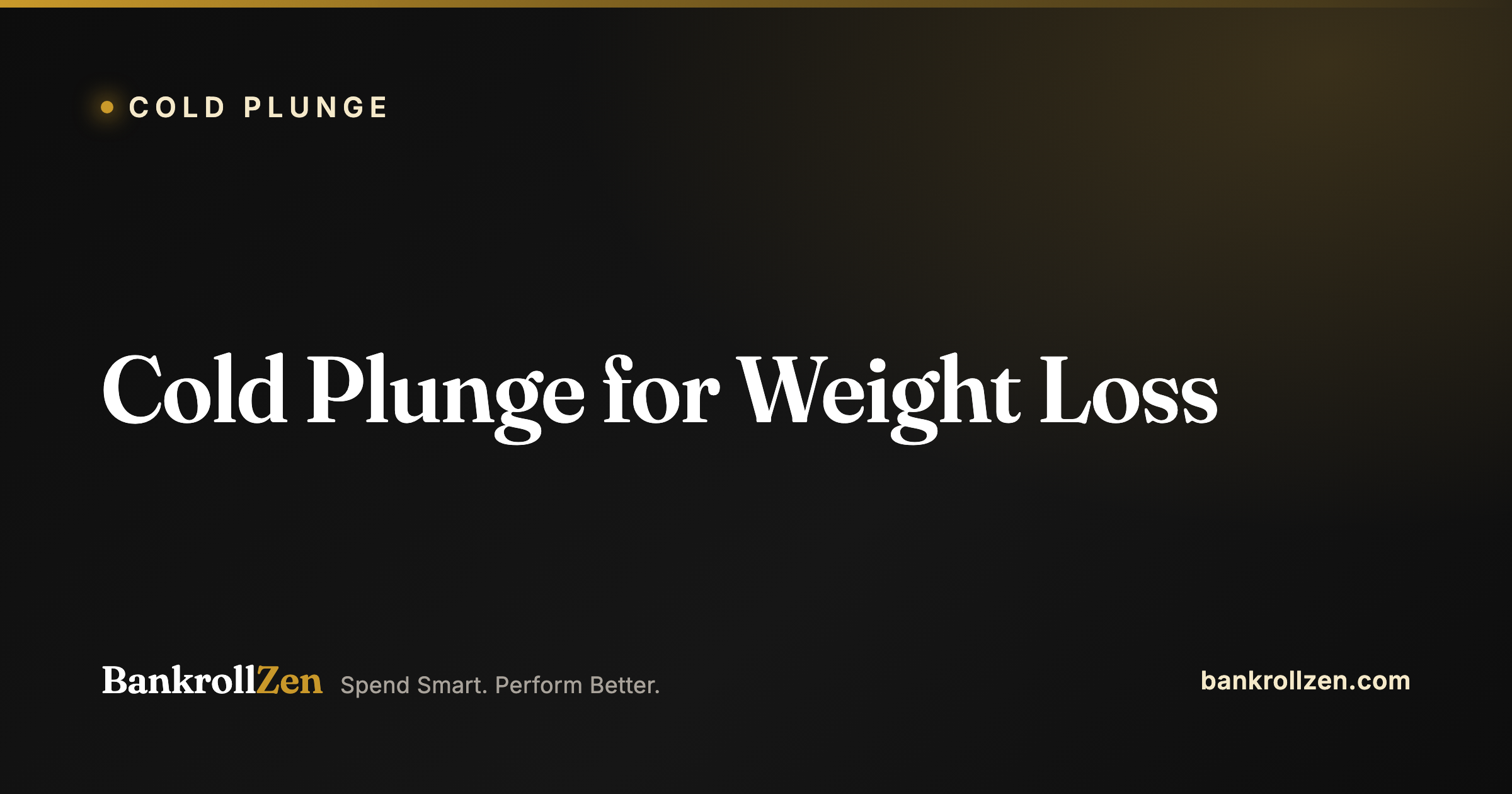 Cold Plunge for Weight Loss: What Science Actually Says