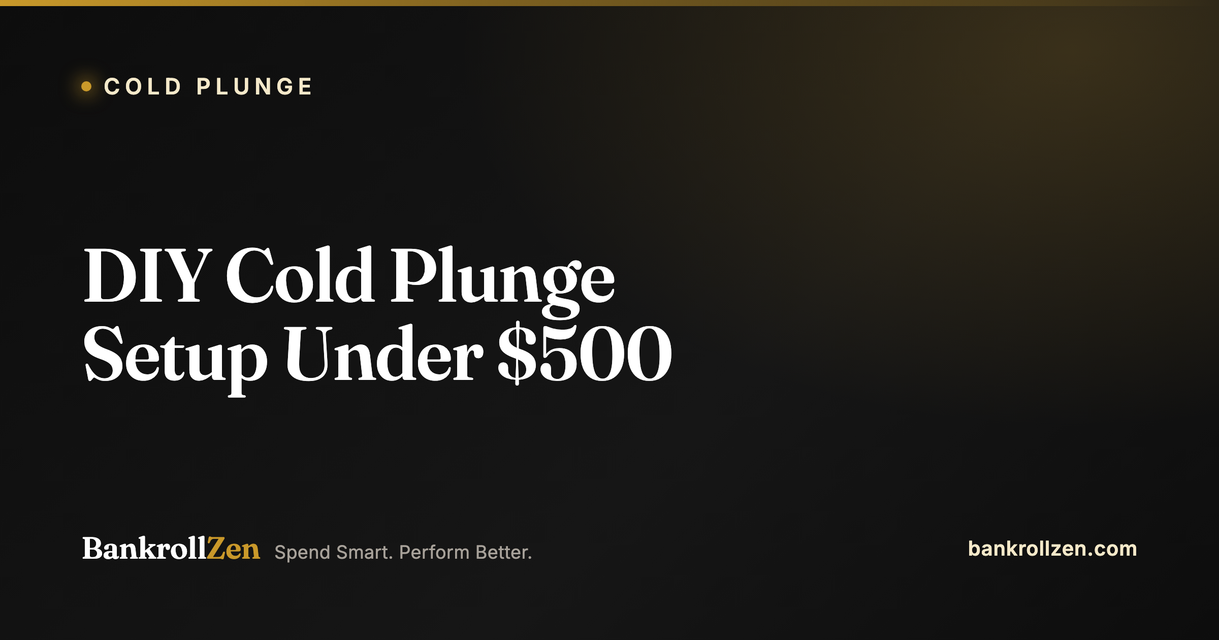 DIY Cold Plunge Setup Under $500: 4 Builds That Actually Work
