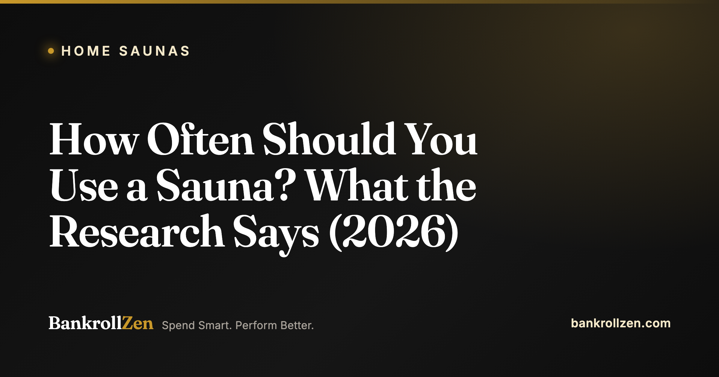 How Often Should You Use a Sauna? What the Research Says (2026)