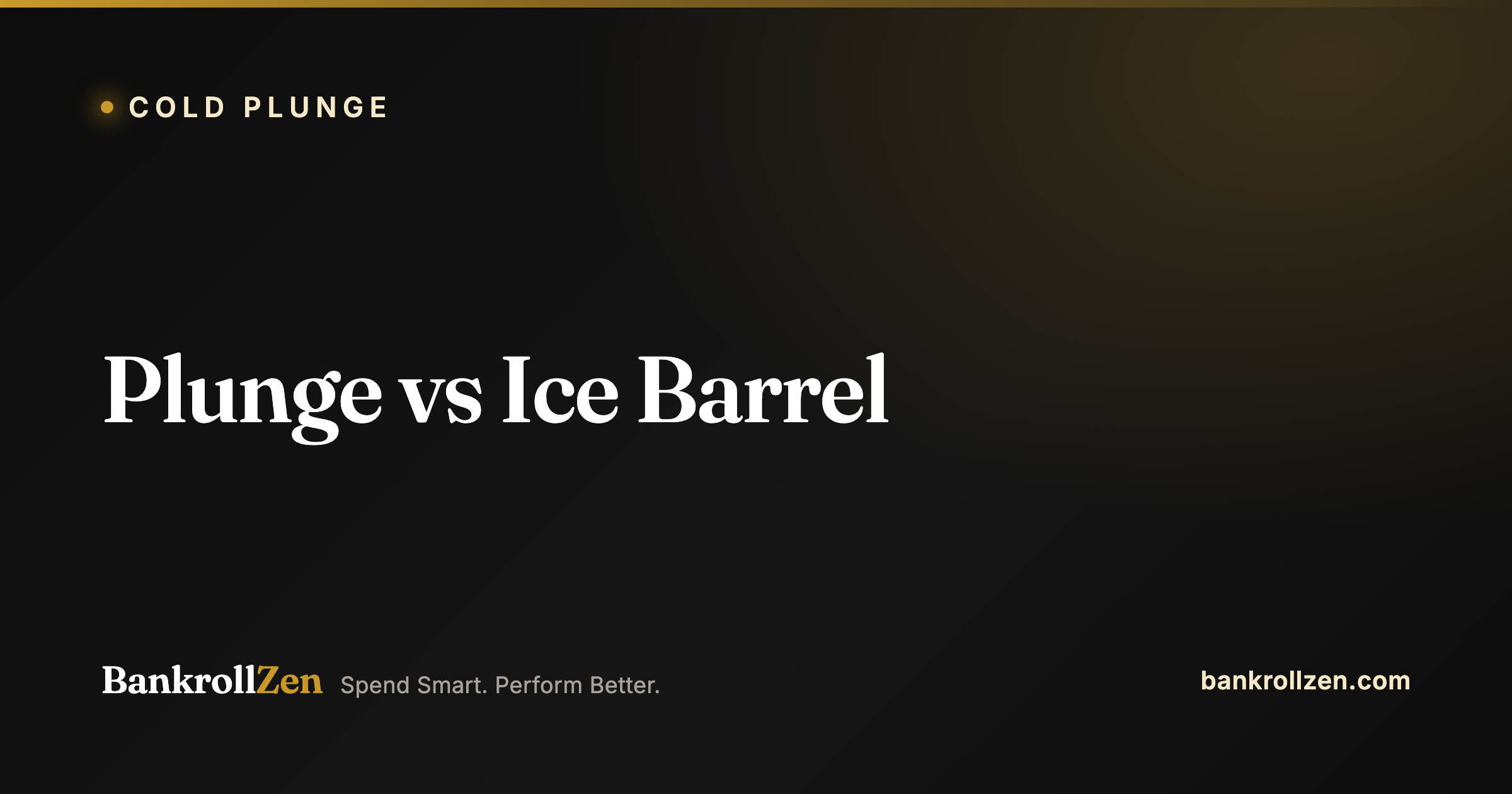 Plunge vs Ice Barrel: Cold Plunge Comparison (2026)
